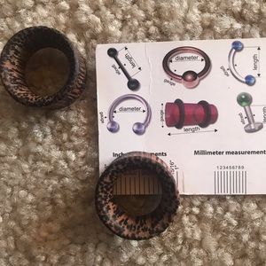 Plugs/Gauges, Organic Tiger Wood Tunnels